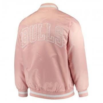 Chicago Bulls Pink Satin Jacket