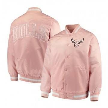 Chicago Bulls Pink Satin Jacket