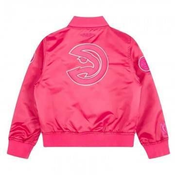 Atlanta Hawks Triple Pink Satin Jacket