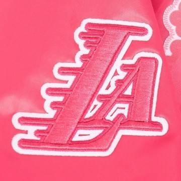 Los Angeles Lakers Triple Pink Satin Jacket