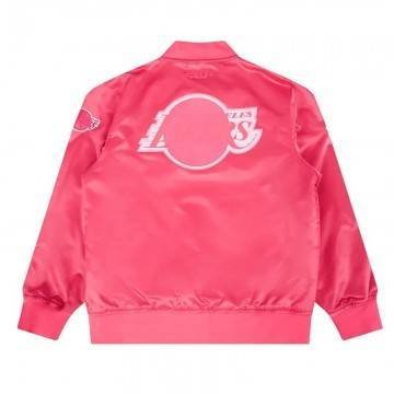 Los Angeles Lakers Triple Pink Satin Jacket