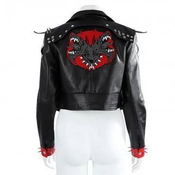 VI League of Legends Arcane Leather Jacket