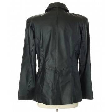 Jacqueline Ferrar Black Shirt Collar Jacket