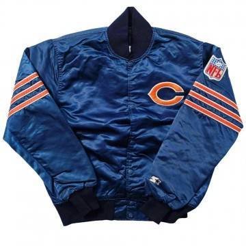 80's Chicago Bears Blue Satin Jacket 80's Chicago Bears Blue Satin Jacket