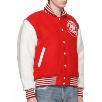 BBC Astro Varsity Red and White Jacket BBC Astro Varsity Red and White Jacket