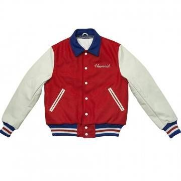 4hunnid Kut Red Varsity Jacket