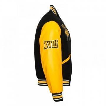 Alabama State University Black and Gold Varsity Jacket