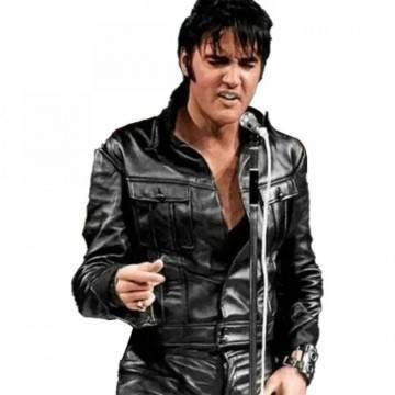 Elvis Presley Black Leather...