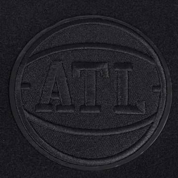 Atlanta Hawks Triple Black Varsity Wool & Leather Jacket