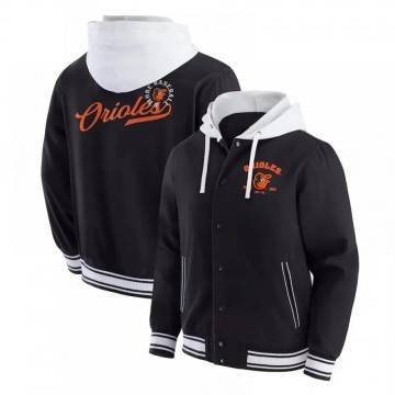 Black Baltimore Orioles Hooded Jacket Black Baltimore Orioles Hooded Jacket