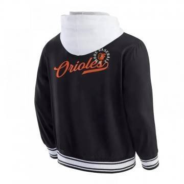 Black Baltimore Orioles Hooded Jacket Black Baltimore Orioles Hooded Jacket