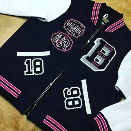 Black Bottle Boys Varsity Jacket