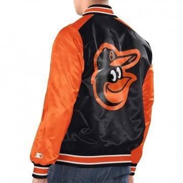 Black/Orange Baltimore Orioles Varsity Satin Jacket Black/Orange Baltimore Orioles Varsity Satin Jacket