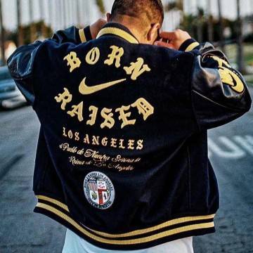 Born & Raised Los Angeles Varsity Jacket