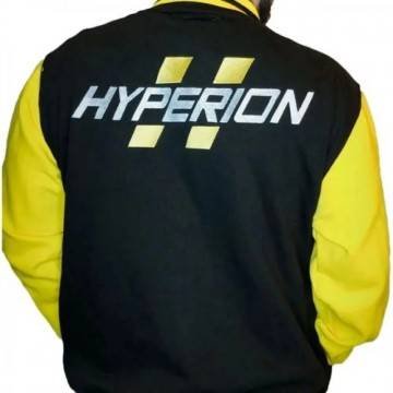 Borderlands Hyperion Black & Yellow Varsity Jacket