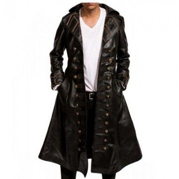 Captain Hook Leather Trench...