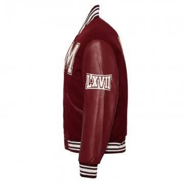Morehouse College Maroon Varsity Jacket Morehouse College Maroon Varsity Jacket