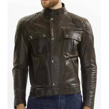 Brooklands Biker Diamond Quilted Leather Jacket Brooklands Biker Diamond Quilted Leather Jacket