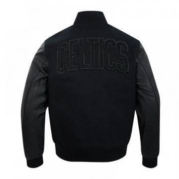 Official Boston Celtics Black Varsity Jacket