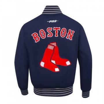 Boston Red Sox Navy Blue Varsity Game Day Jacket Boston Red Sox Navy Blue Varsity Game Day Jacket