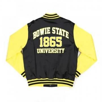 Bowie State Black & Gold Baseball Jacket