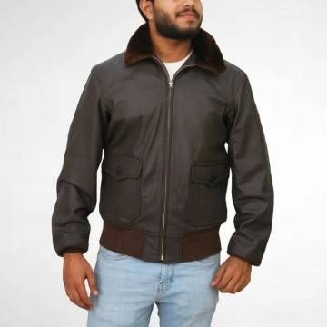 Brown Collar Sherling Jacket