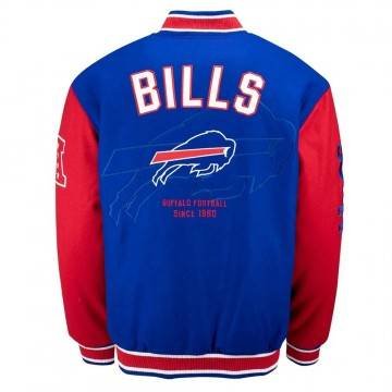 Buffalo Bills Blue & Red Varsity Wool Jacket