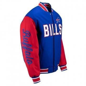 Buffalo Bills Blue & Red Varsity Wool Jacket