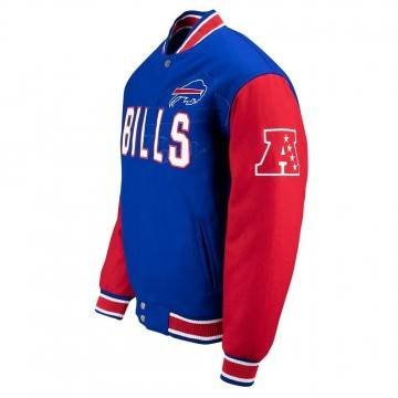 Buffalo Bills Blue & Red Varsity Wool Jacket