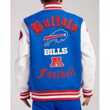 Buffalo Bills Old English Varsity Jacket Buffalo Bills Old English Varsity Jacket