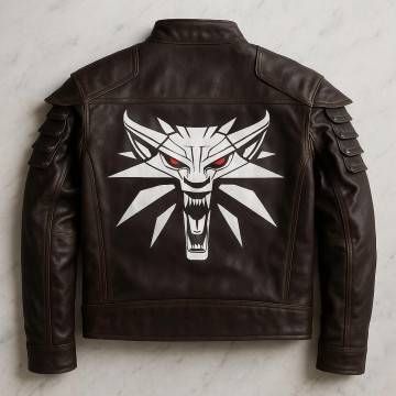 Cyberpunk 2077 Wolf School Leather Jacket