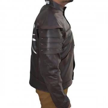 Brown Samurai Wolf Cyberpunk Costume Jacket