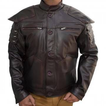 Brown Samurai Wolf Cyberpunk Costume Jacket