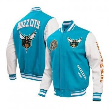 Charlotte Hornets 2023-24 City Edition Teal Varsity Jacket