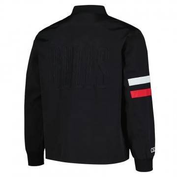 Chicago Bulls Black Stitch Appliqué Bomber Jacket