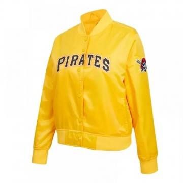 Classic Pittsburgh Pirates Yellow Satin Jacket