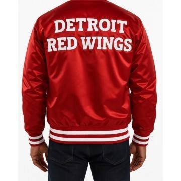Detroit Red Wings Red Satin The Captain Jacket