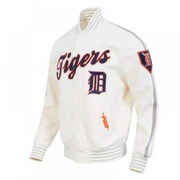 Detroit Tigers Logo Game Day Eggshell Jacket