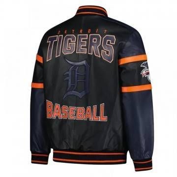 Detroit Tigers Black and Navy Varsity Jacket