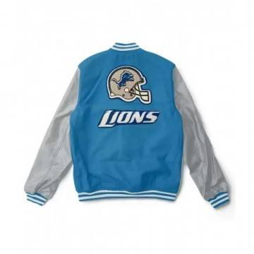 Detroit Lions Two Tone Varsity Jacket
