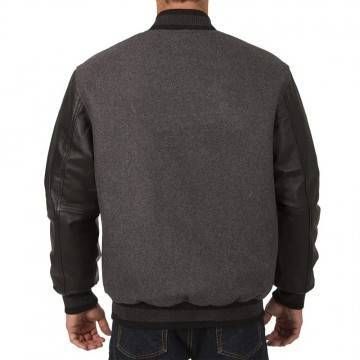 Charcoal/Black New Jersey Devils Varsity Jacket