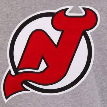 New Jersey Devils Gray and Black Varsity Wool Jacket