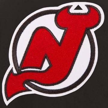 New Jersey Devils Front Hit Poly Twill Black Jacket