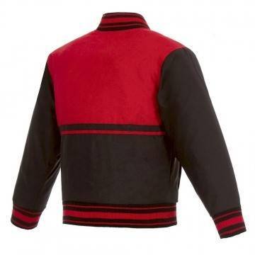 Black/Red New Jersey Devils Youth Poly-Twill Jacket Black/Red New Jersey Devils Youth Poly-Twill Jacket