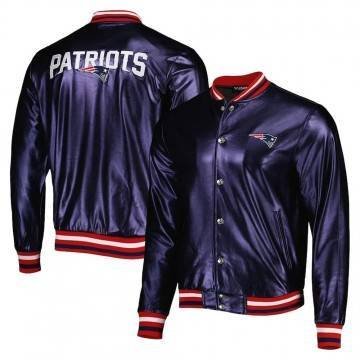 New England Patriots Metallic Navy Jacket