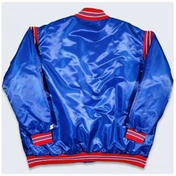 New England Patriots Teddy Varsity Satin Jacket New England Patriots Teddy Varsity Satin Jacket