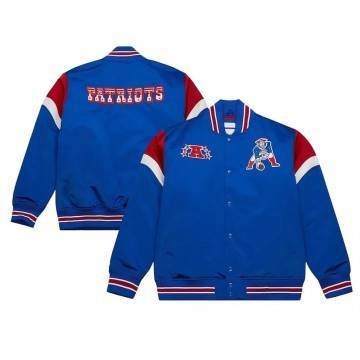 New England Patriots Midweight Royal Satin Jacket