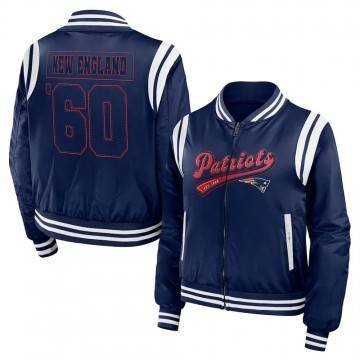 New England Patriots Navy Bomber Jacket New England Patriots Navy Bomber Jacket