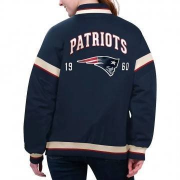 New England Patriots Navy Varsity Jacket