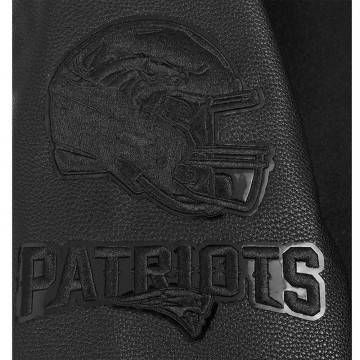 New England Patriots Triple Black Varsity Jacket